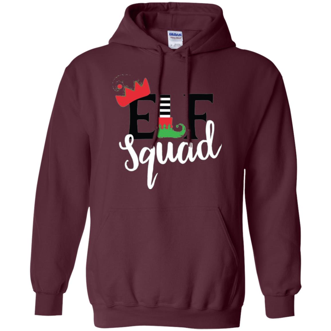 Christmas T-shirt Elf Squad Maroon