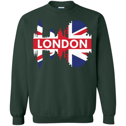 Flag Of United Kingdom London Gift Shirt For Britain Forest Green