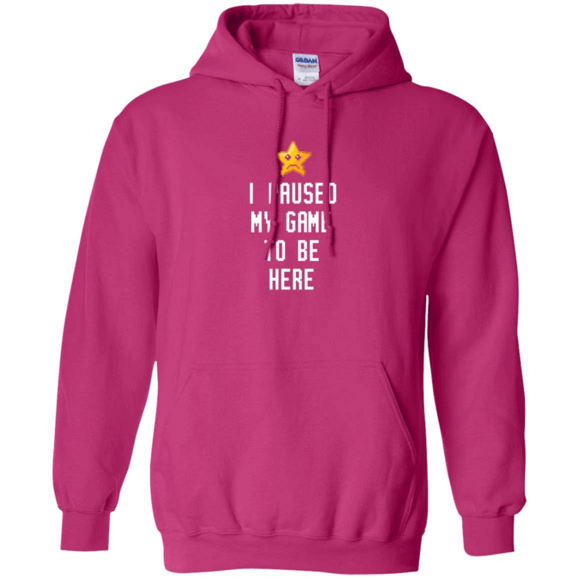 Gamer T-shirt I Paused My Game To Be Here Heliconia