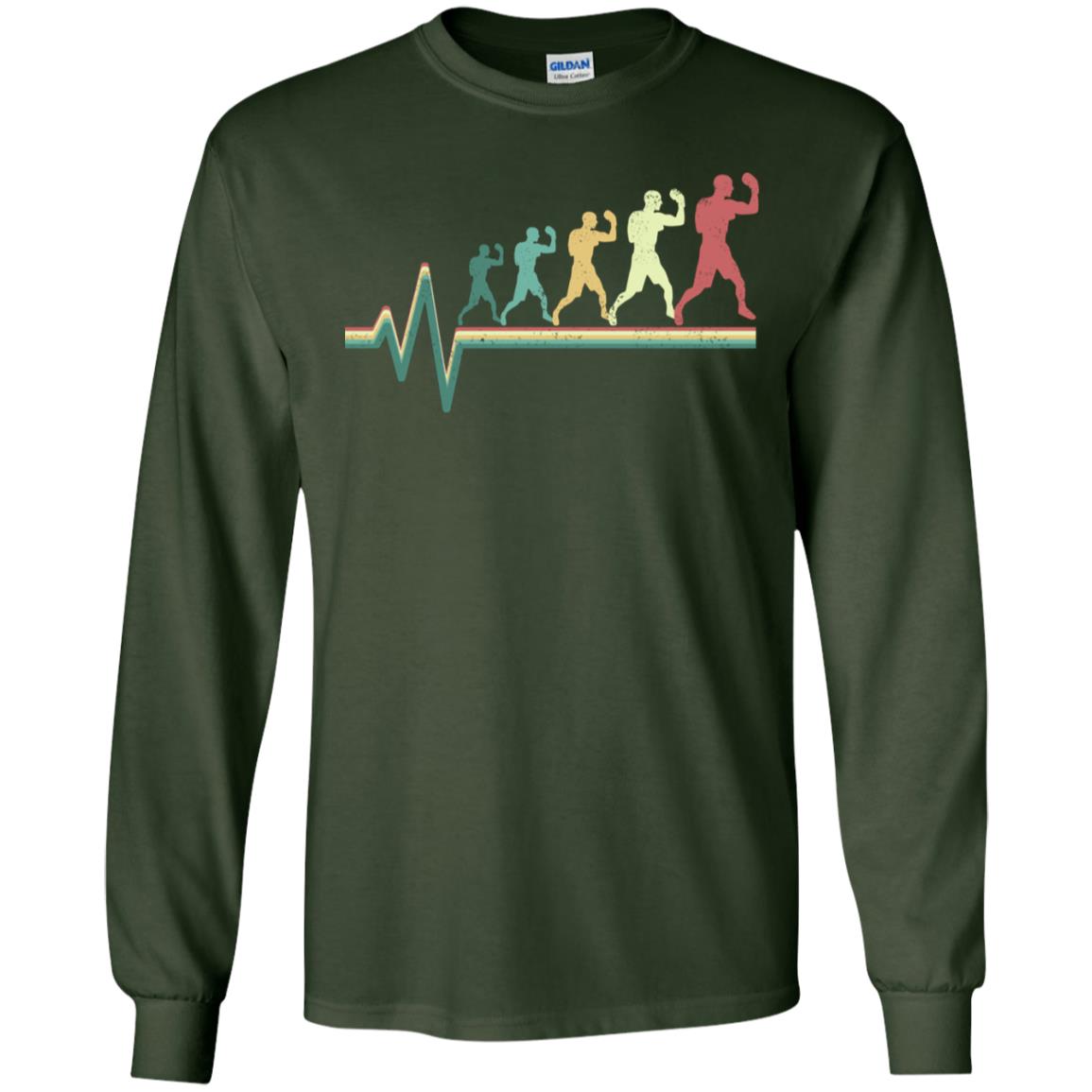 Boxing Heartbeat Boxer Gift Shirt Forest Green