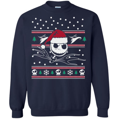 Disney Nightmare Before Christmas Holiday Christmas T-shirt Navy