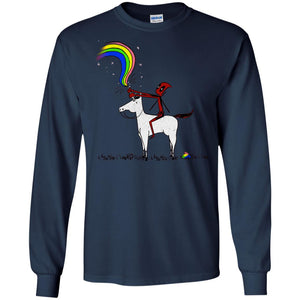 Deadpool With Unicorn Movie T-shirt