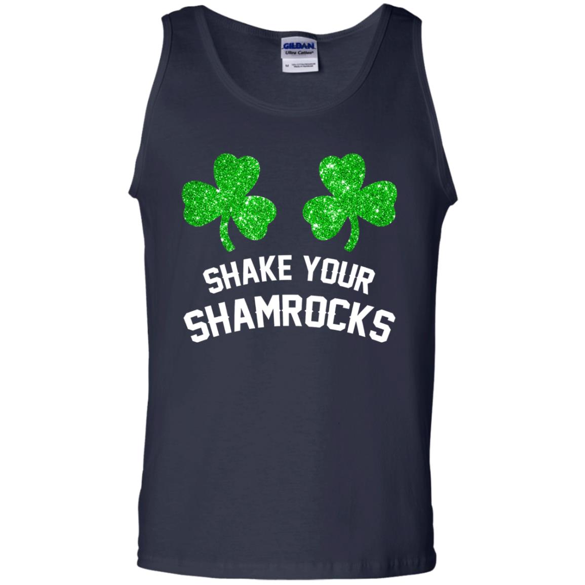 Shake Your Shamrocks St. Patrick_s Day T-shirt Navy