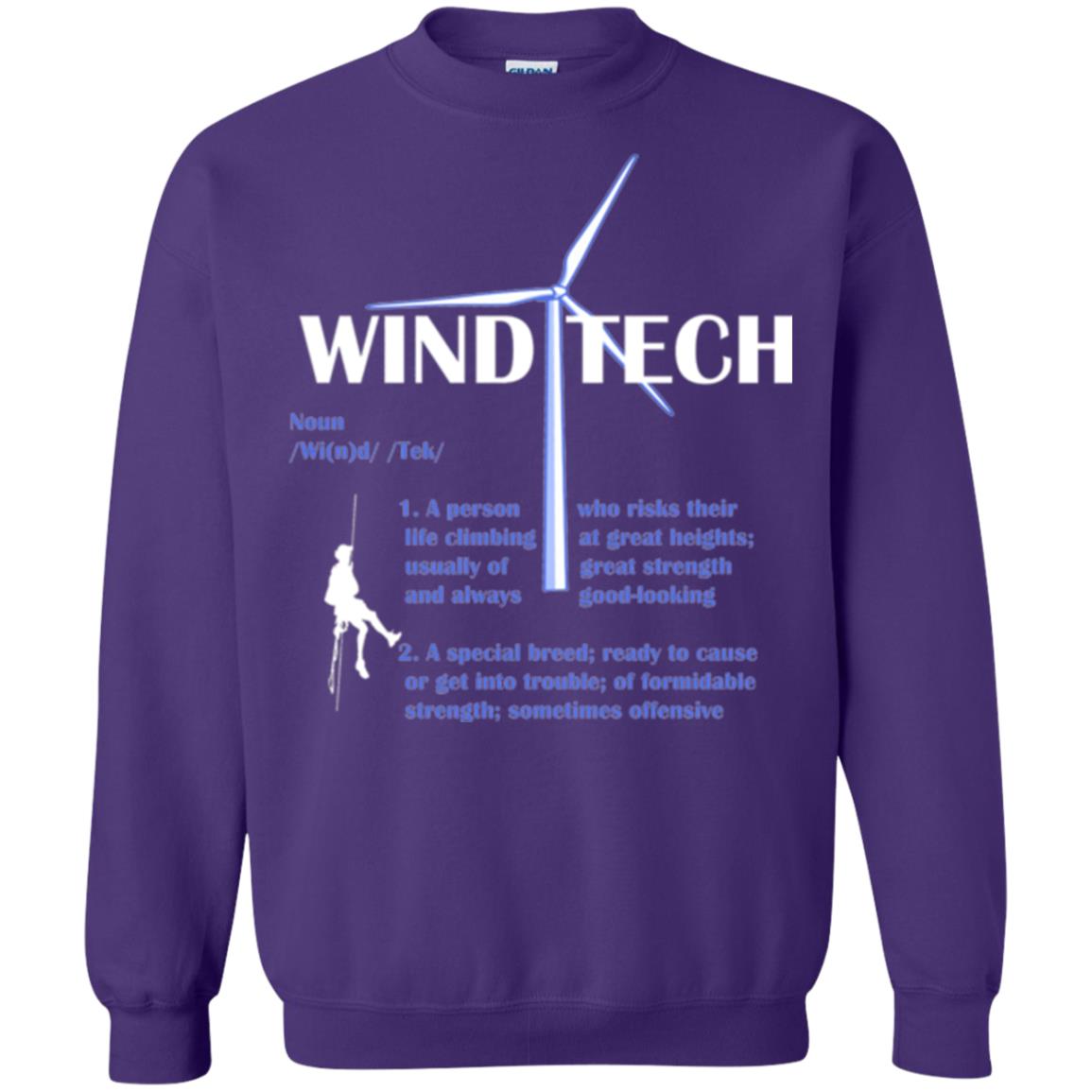 Wind Tech Definition T-shirt Purple