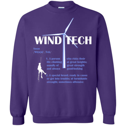 Wind Tech Definition T-shirt Purple