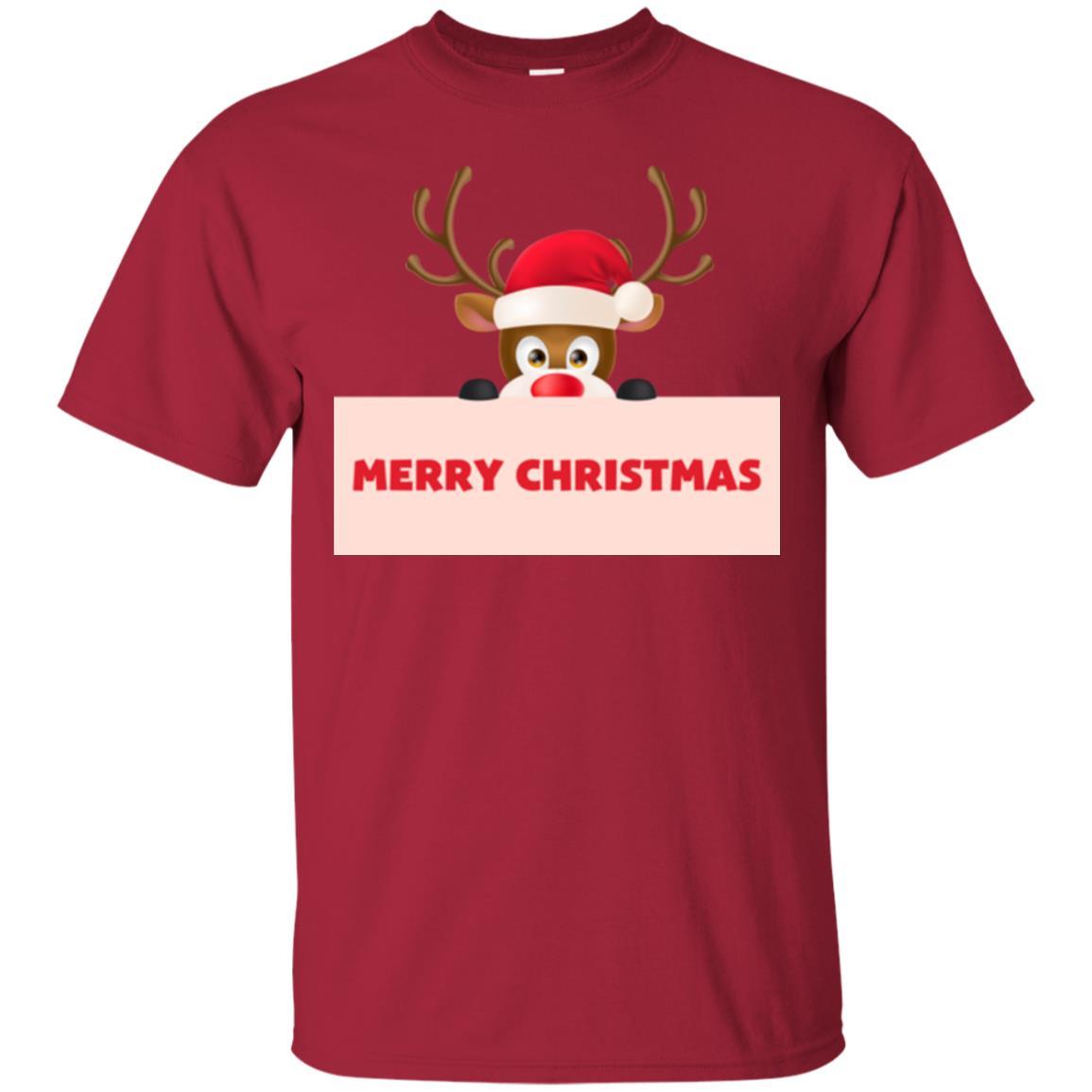 Christmas T-shirt Reindeer Merry Christmas T-shirt Cardinal