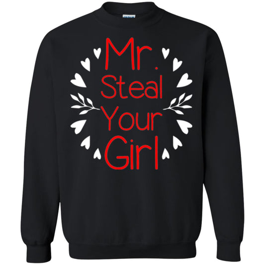 Funny Valentines Day Shirt Mr Steal Your Girl Black