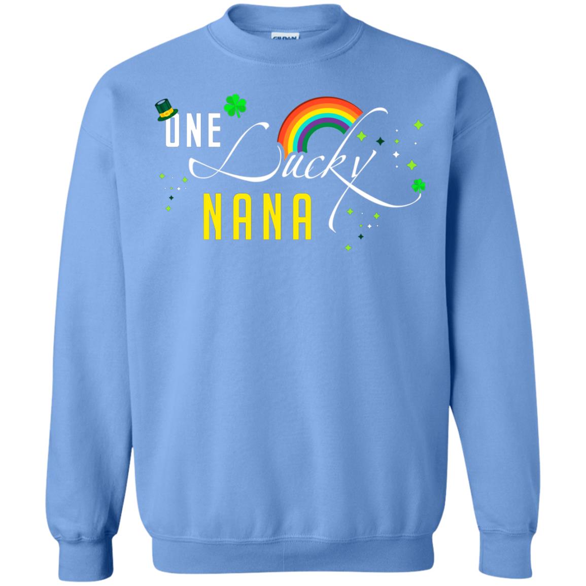 One Lucky Nana St. Patrick_s Day T-shirt Carolina Blue