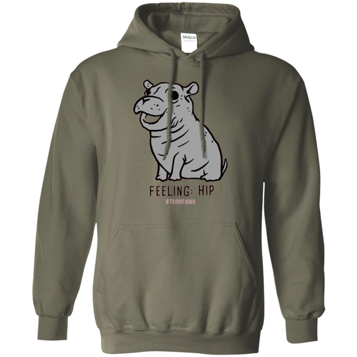 Fiona Hippo Lover T-shirt The Hippo Feeling Hip #teamfiona Military Green