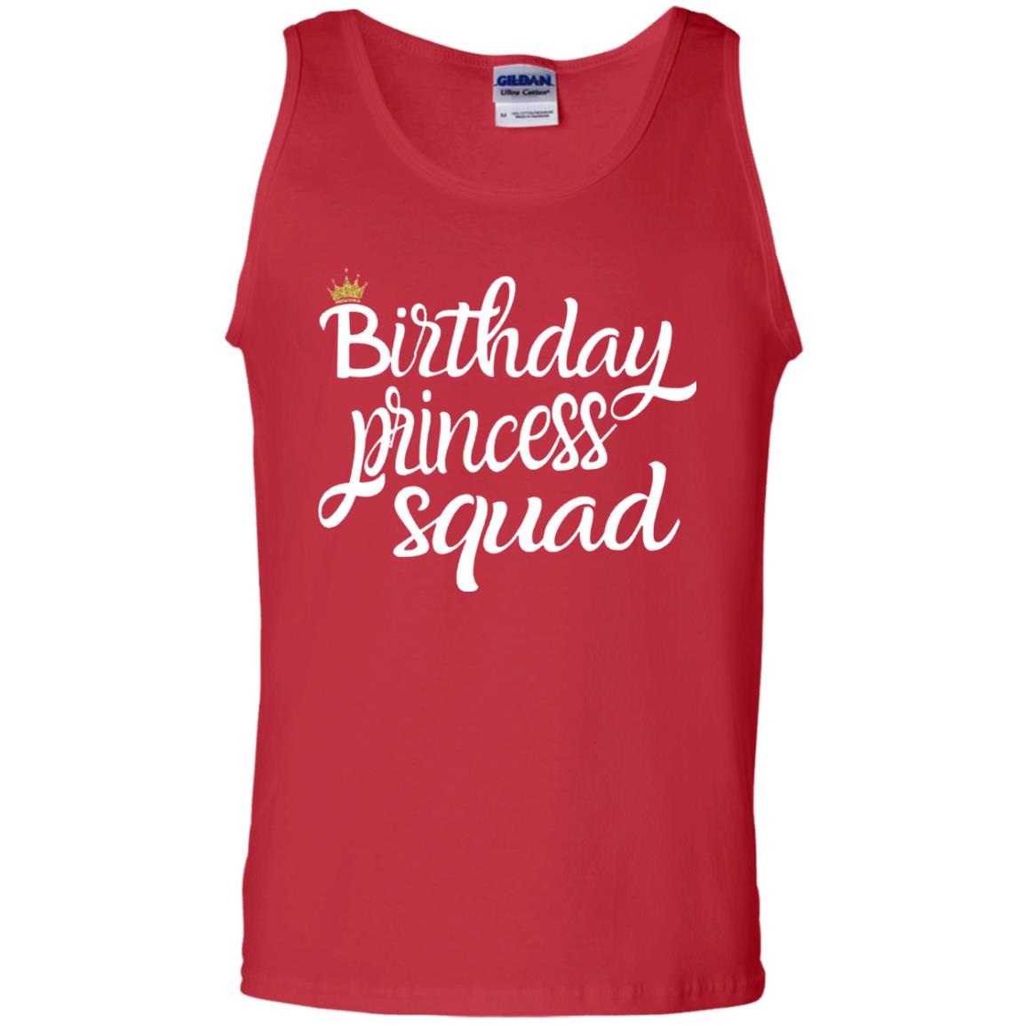 Birthday T-shirt Princess Squad Red