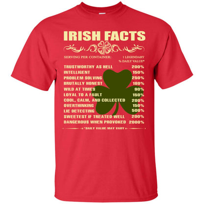 Irish Facts Intelligent Problem Solving Shirt Red