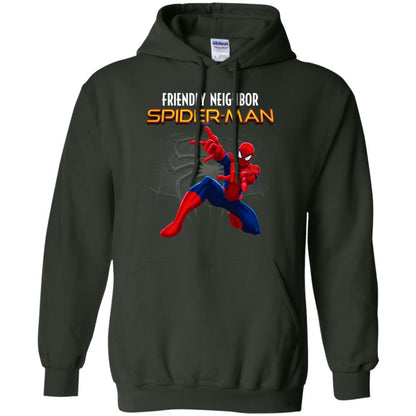 Friendly Neighbor Spider Man Movie Fan T-shirt Forest Green