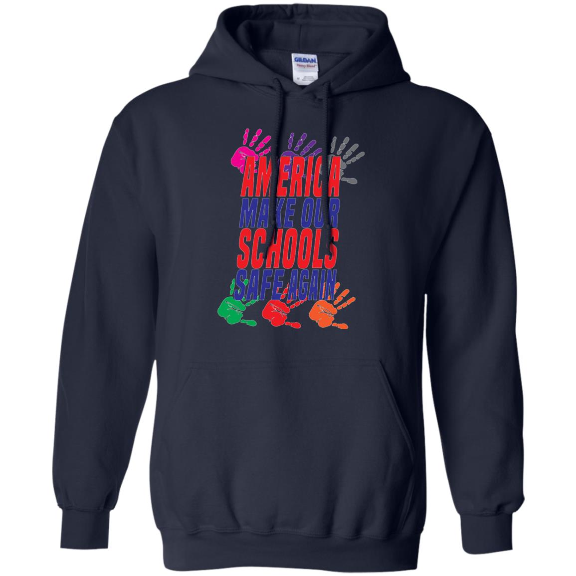 America Make Our Schools Safe Again Gu Control T-shirt Navy