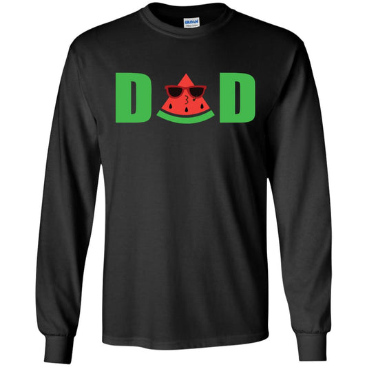 Dad Watermelon Funny Summer Melon Fruit Shirt For Daddy Black