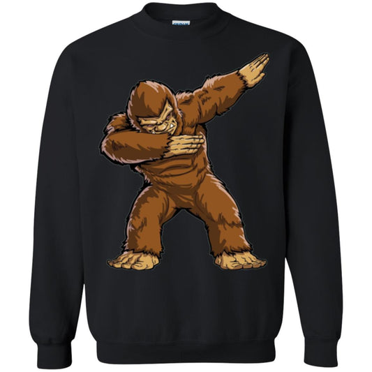 Monkey T-shirt Bigfoot Sasquatch Dabbing Black
