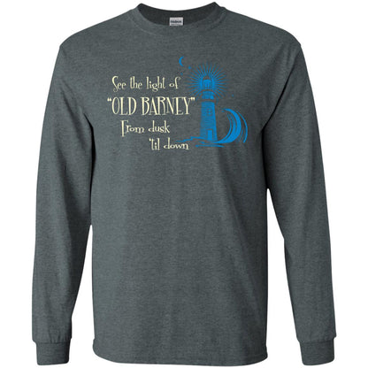 Lighthouse T-shirt See The Light Of Old Barney From Dusk Til Down Dark Heather