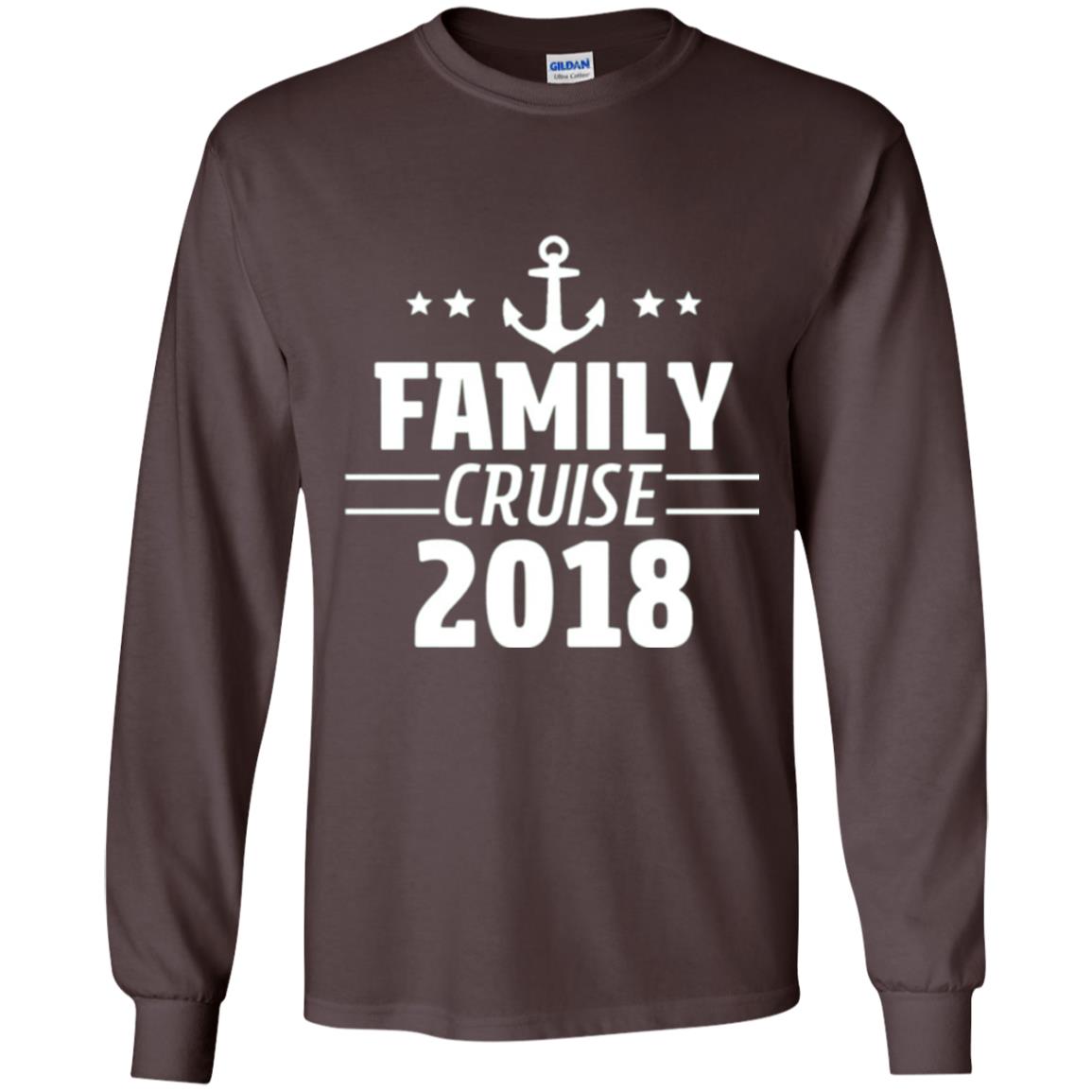Family Cruise Vacation 2018 T-shirt Dark Chocolate