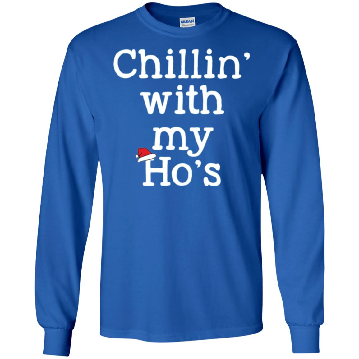 Christmas T-shirt Chillin With My Ho_s Royal