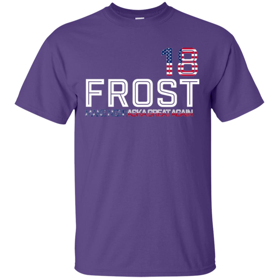 Frost 2018 T-shirt Make Nebraska Great Again Purple