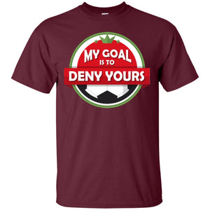 Soccer Christmas T-shirt My Goal Is To Deny Yours