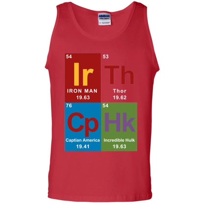 Marvel Avengers Periodic Table Elements T-shirt Red