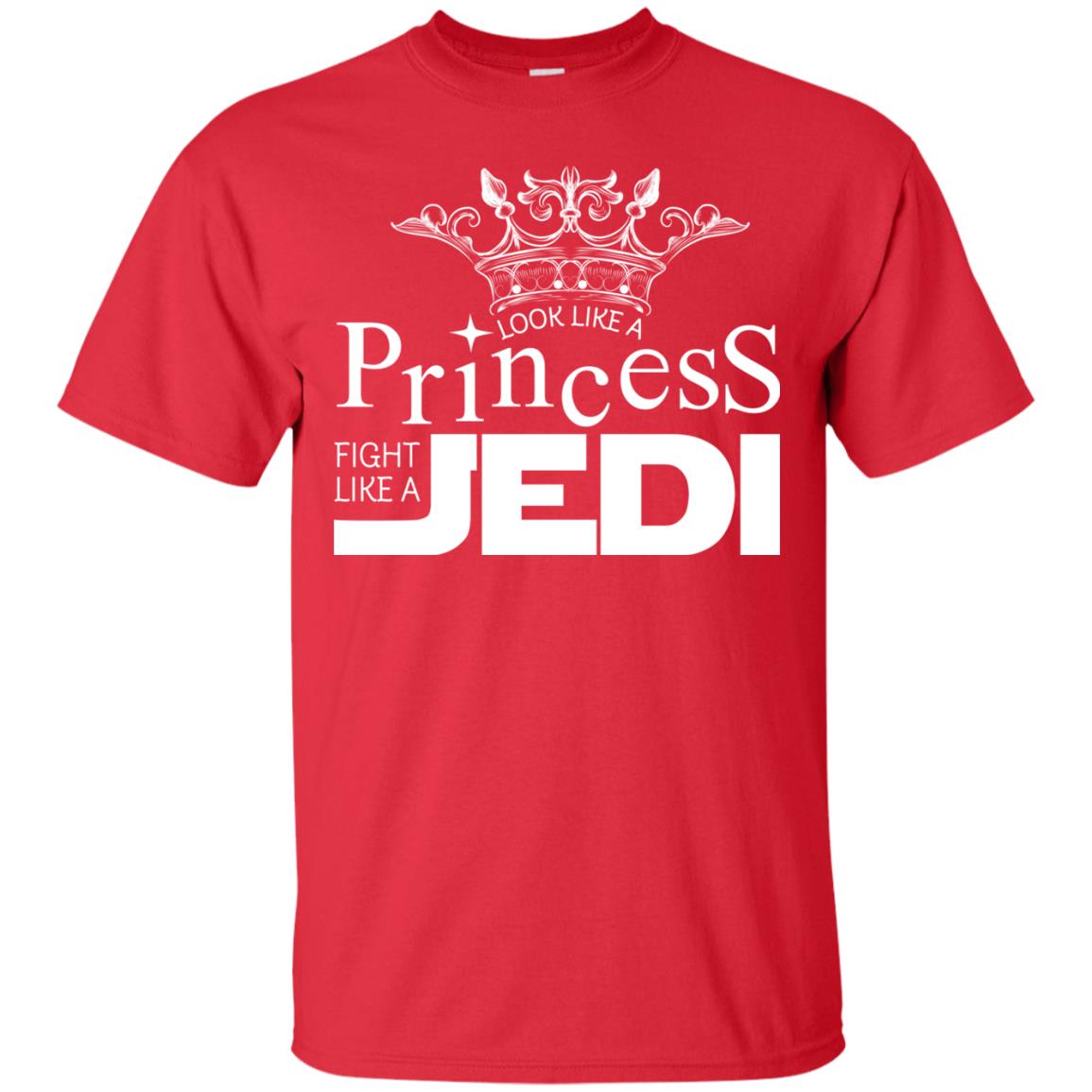 Look Like A Princess Fight Like A Jedi Shirt Red