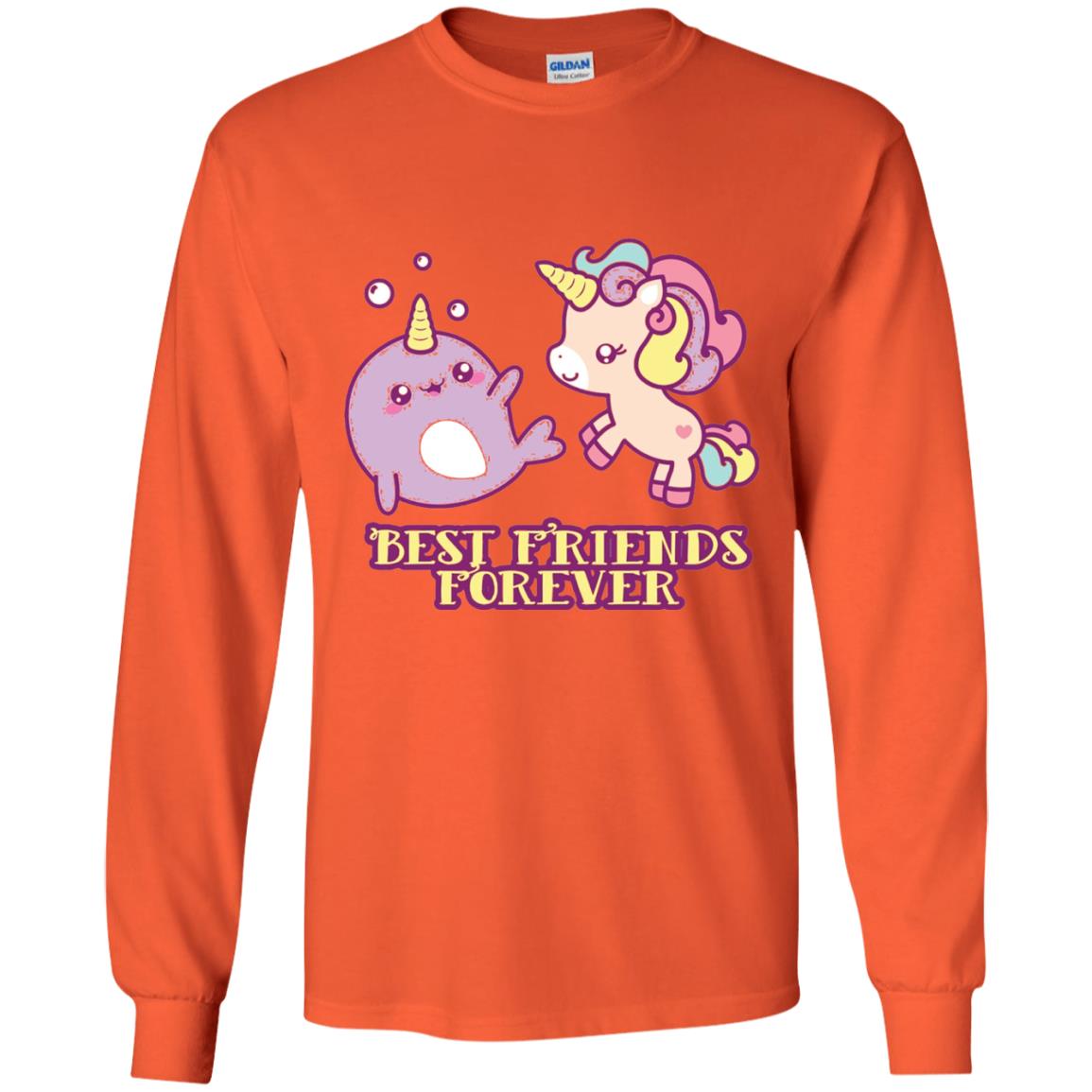 Cute Kawaii T-shirt Bff Best Friends Forever Orange