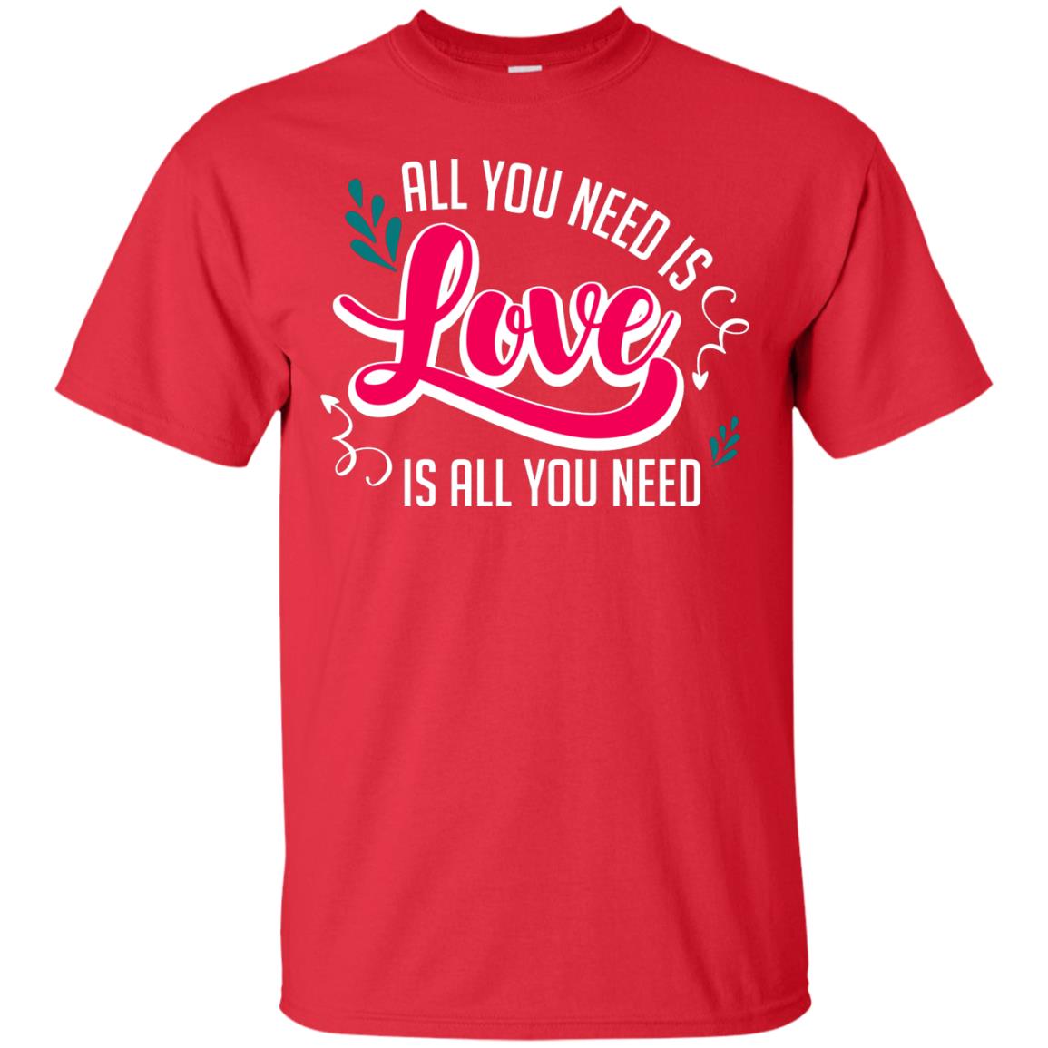 All You Need Is Love T-shirt Red