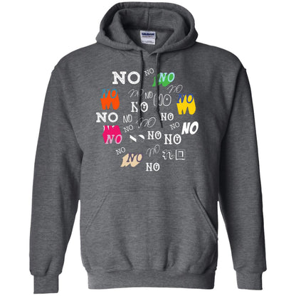 No No No Humor Saying Gift Shirt Dark Heather