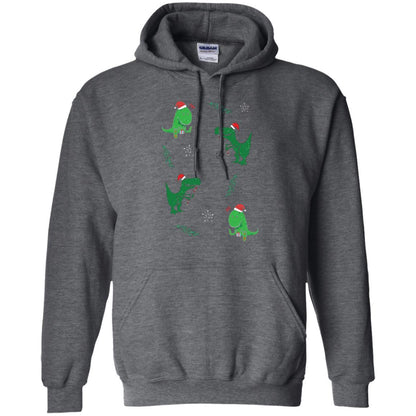 Funny Christmas T-shirt Merry Christmas Dinosaur Dark Heather