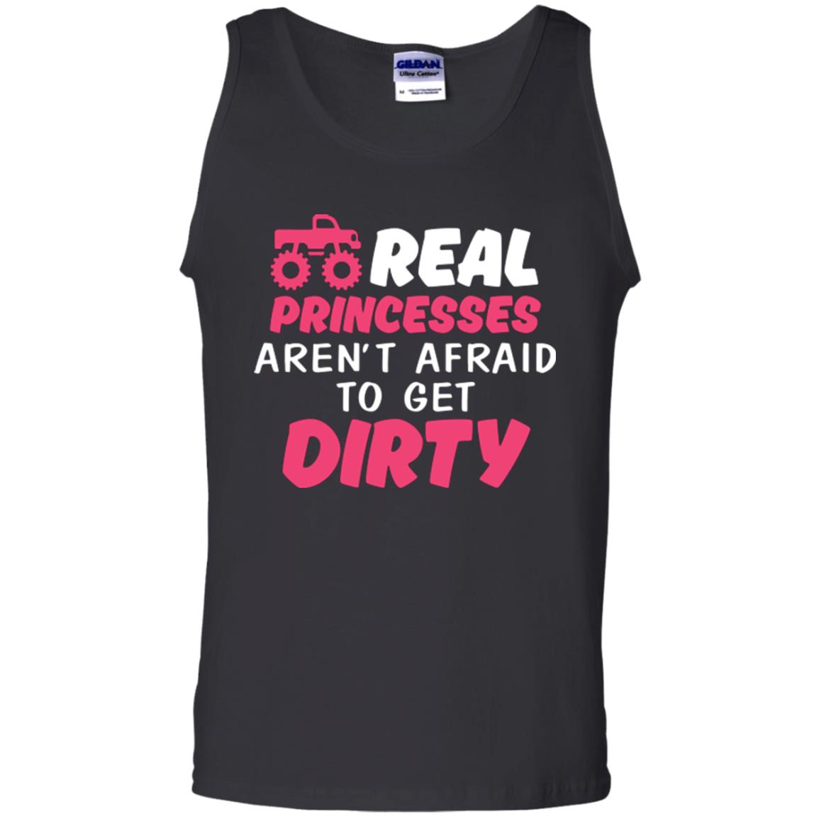 Monster Truck Girl T-shirt Real Princesses Aren’t Afraid To Get Dirty Black