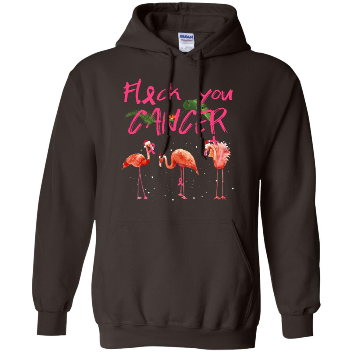Flock You Cancer Breast Cancer Awareness Gift Shirt Dark Chocolate
