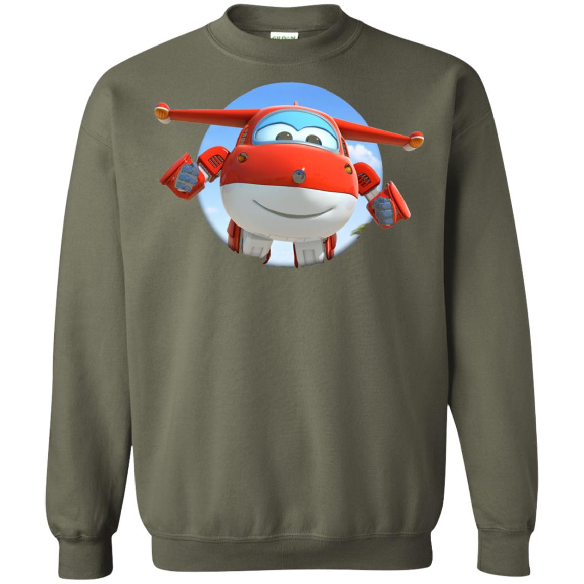 Super Wings Jett Movie Lover T-shirt Military Green