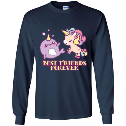 Cute Kawaii T-shirt Bff Best Friends Forever Navy