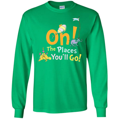 Read Across America Day T-shirt Dr. Seuss Oh The Places You_ll Go Irish Green