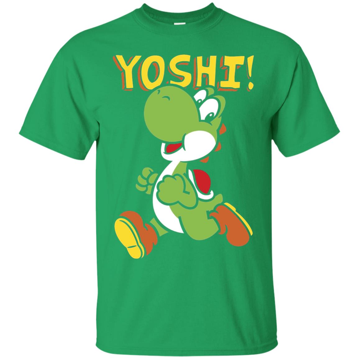 Nintendo Super Mario Yoshi Intro Jump Graphic T-shirt Irish Green