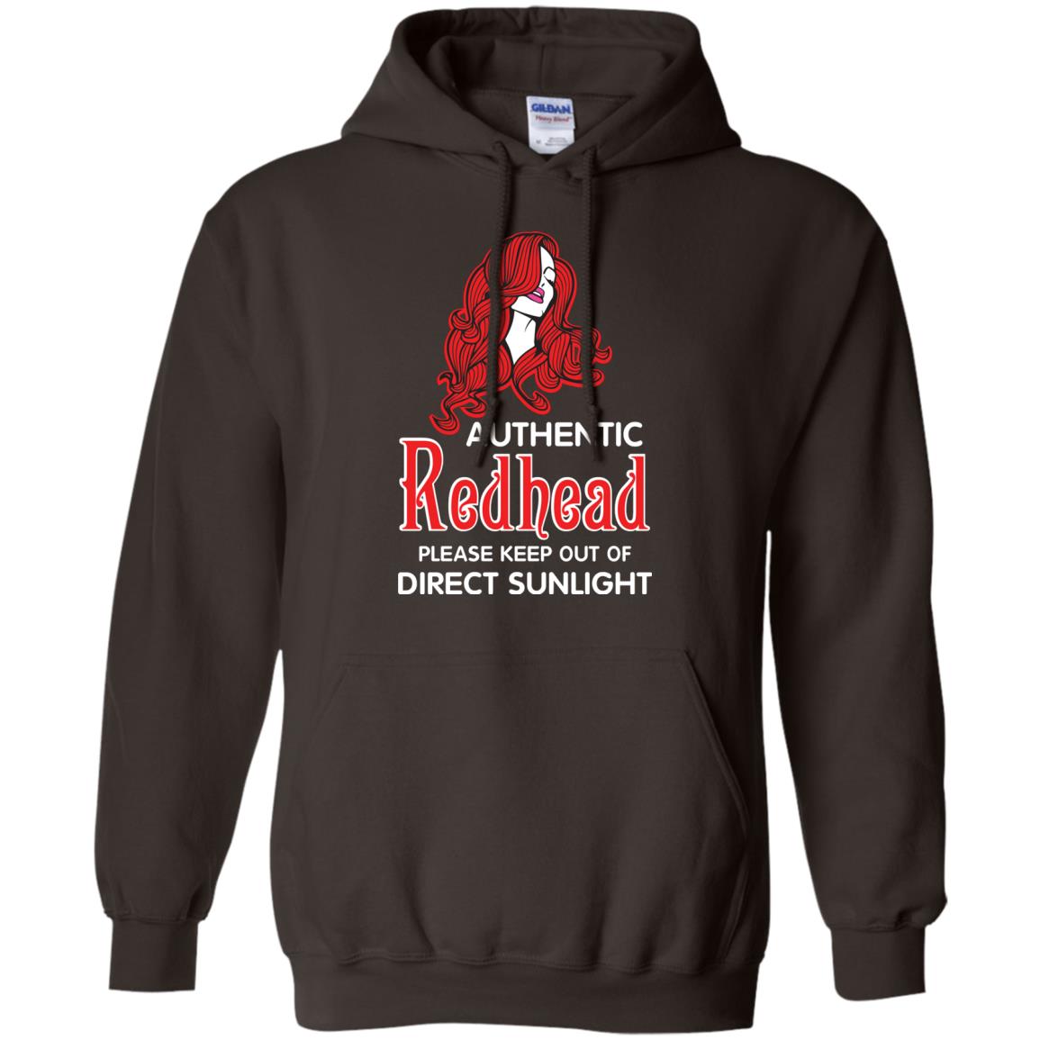 Authentic Redhead Please Keep Out Of Direct Sunlight Cool Redhead Gift Shirt For Girls Dark Chocolate