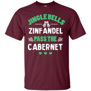 Christmas T-Shirt Jingle Bells Zinfandel Pass The Cabernet