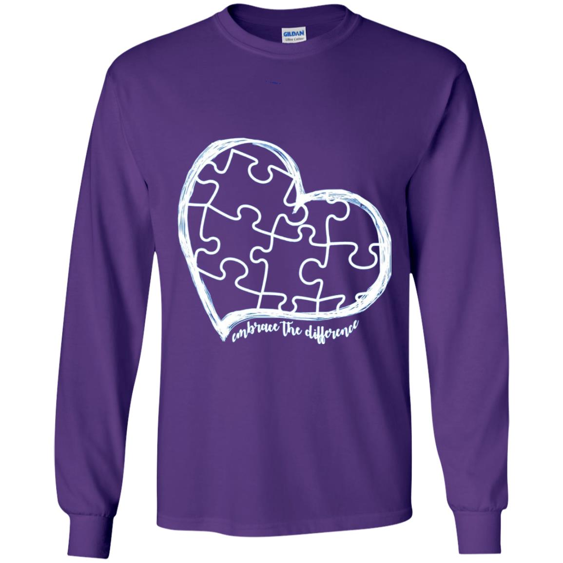 Autism Awareness Shirt Embrace Differences Purple