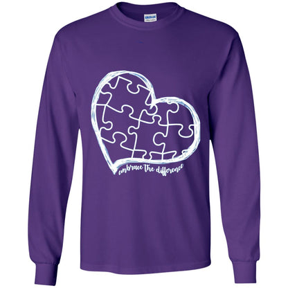 Autism Awareness Shirt Embrace Differences Purple