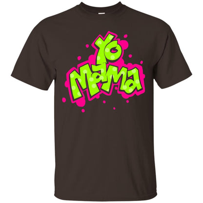 Yo Mama Fresh Princes Style 90s Hip Hop Party T-shirt Dark Chocolate