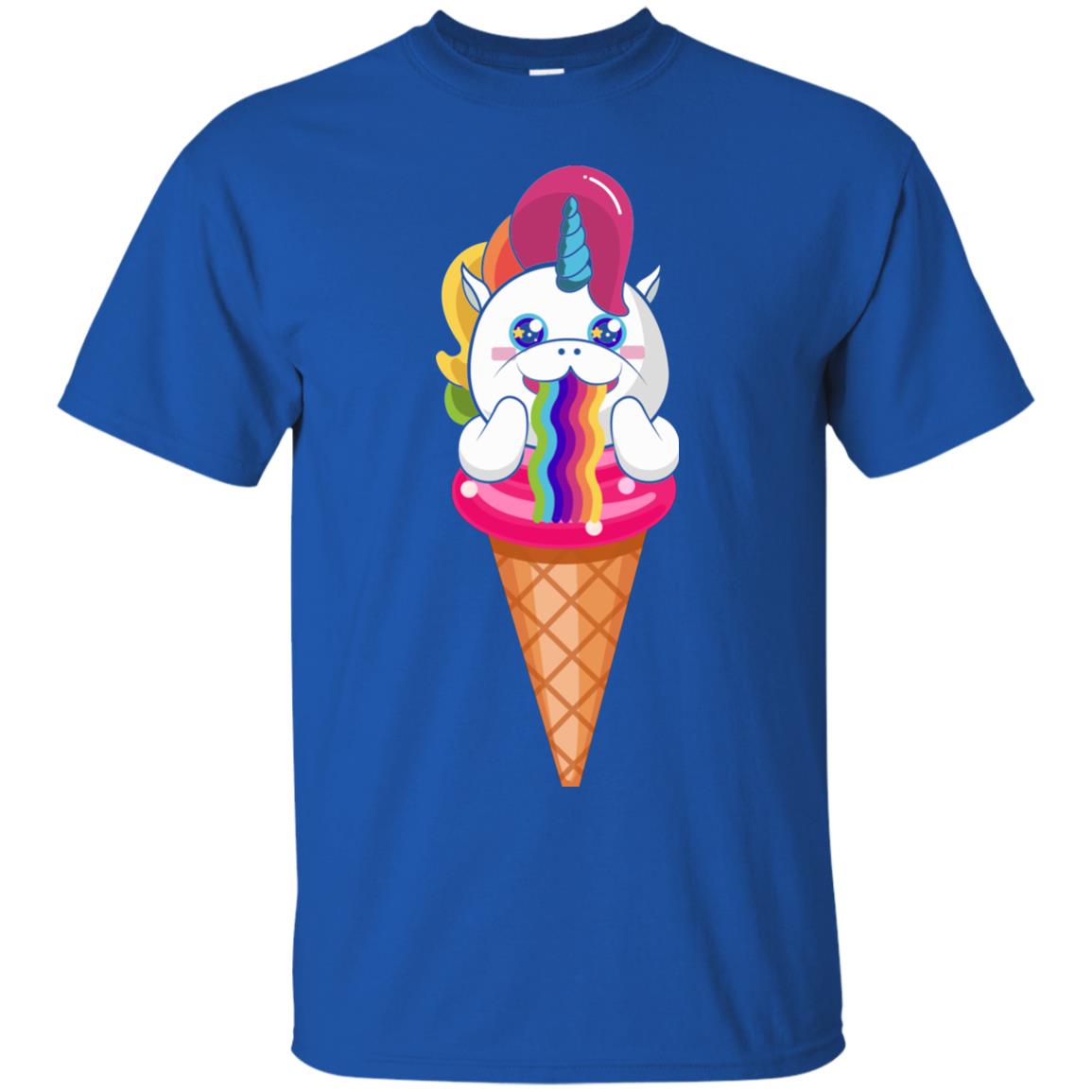 Unicorn Ice Cream Shirt Royal