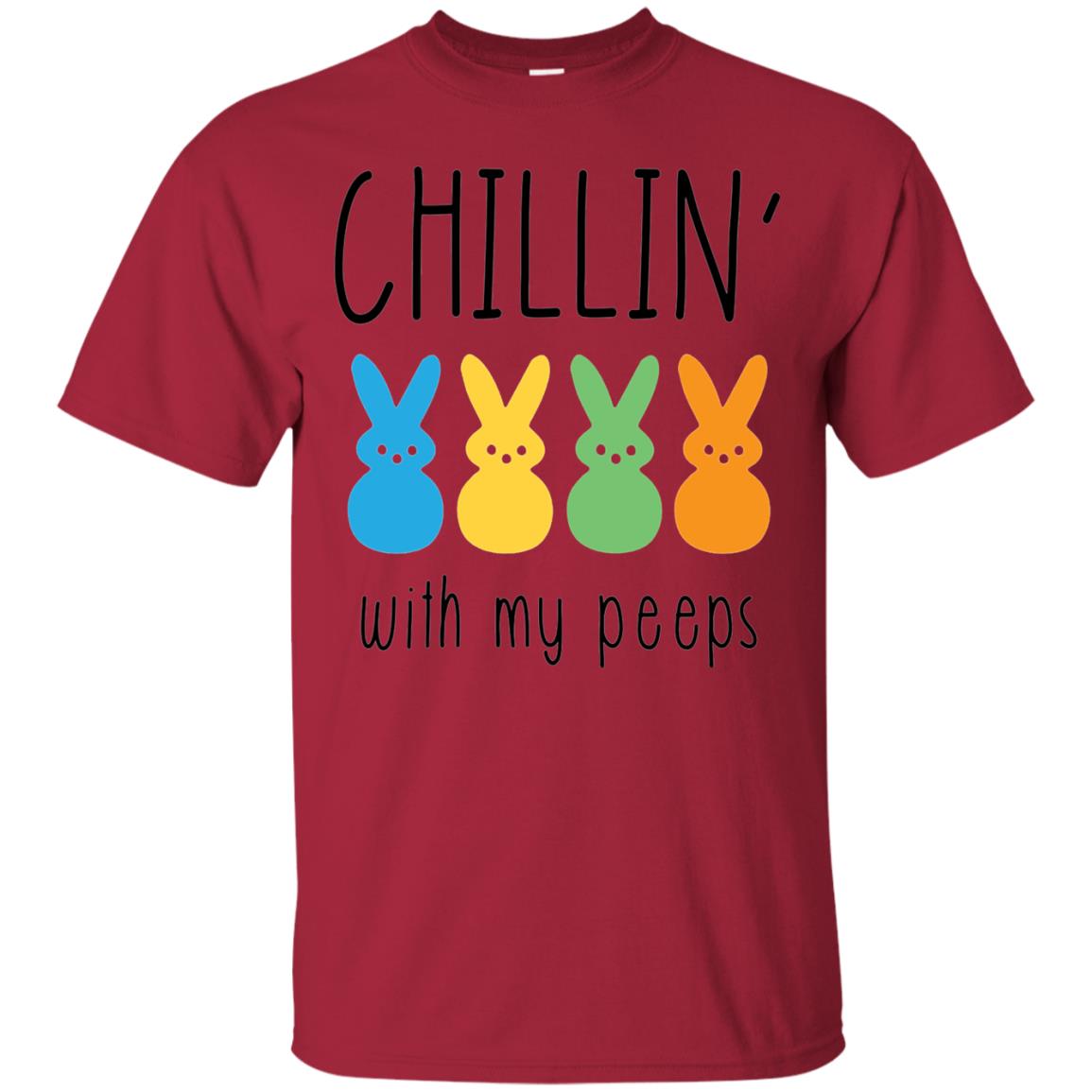 Chillin With My Peeps Happy Easter T-shirt Cardinal
