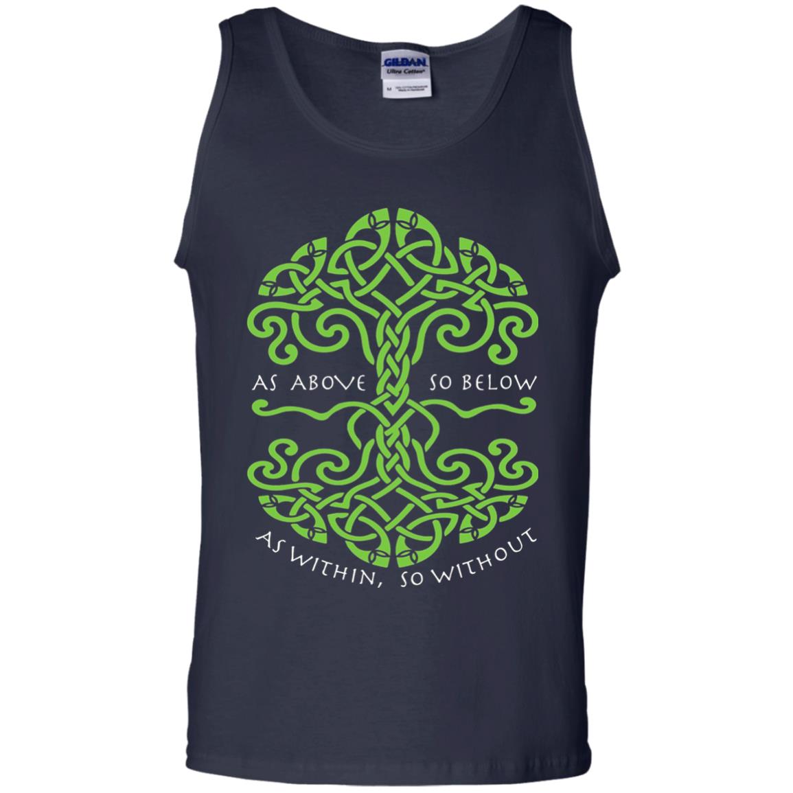 As Above So Below Wiccan Pagan Witche T-shirt Navy