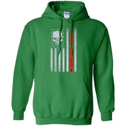Grungy American Flag Skull Diesel Brothers T-shirt Irish Green
