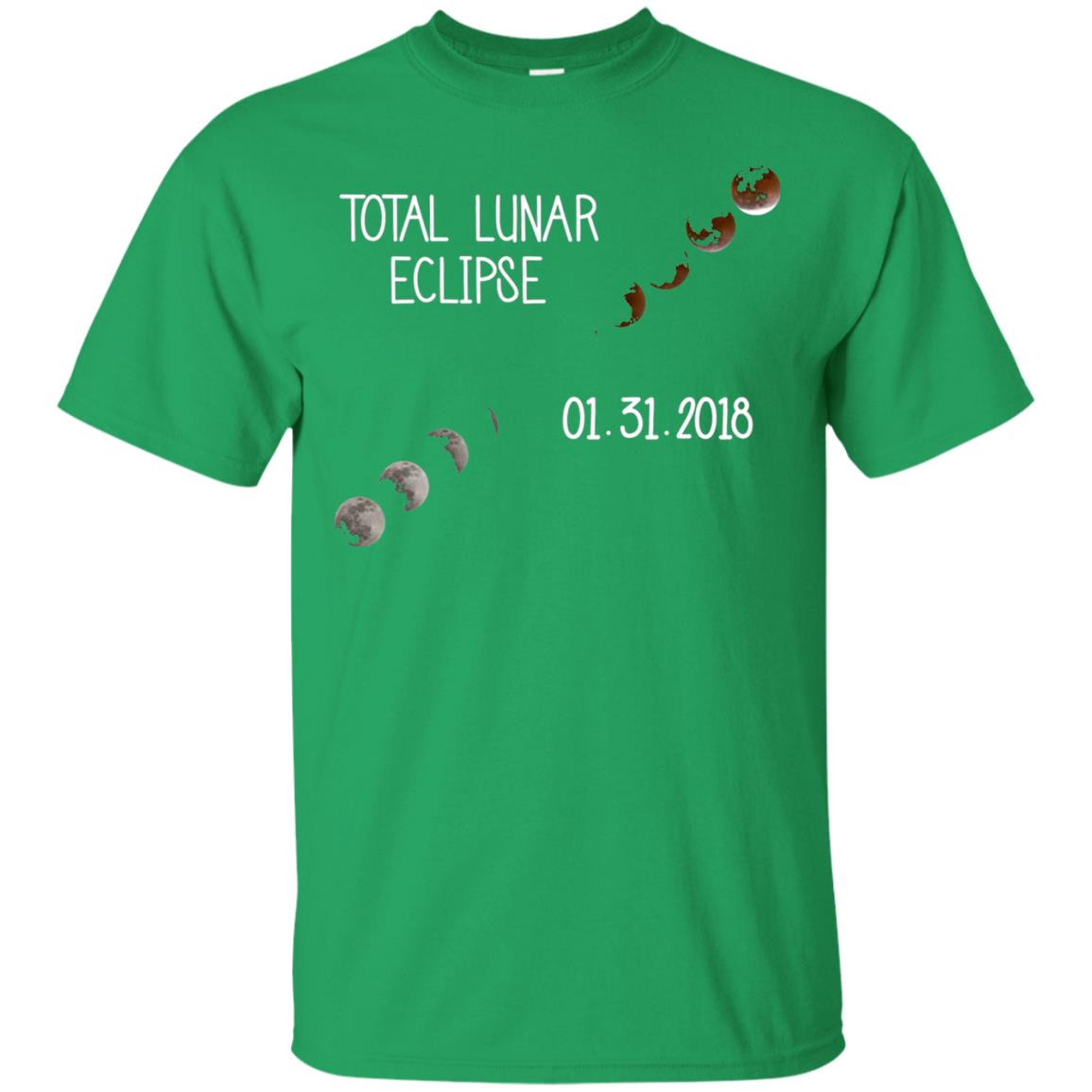 Total Lunar Eclipse 01-31-2018 Celebration Shirt Irish Green