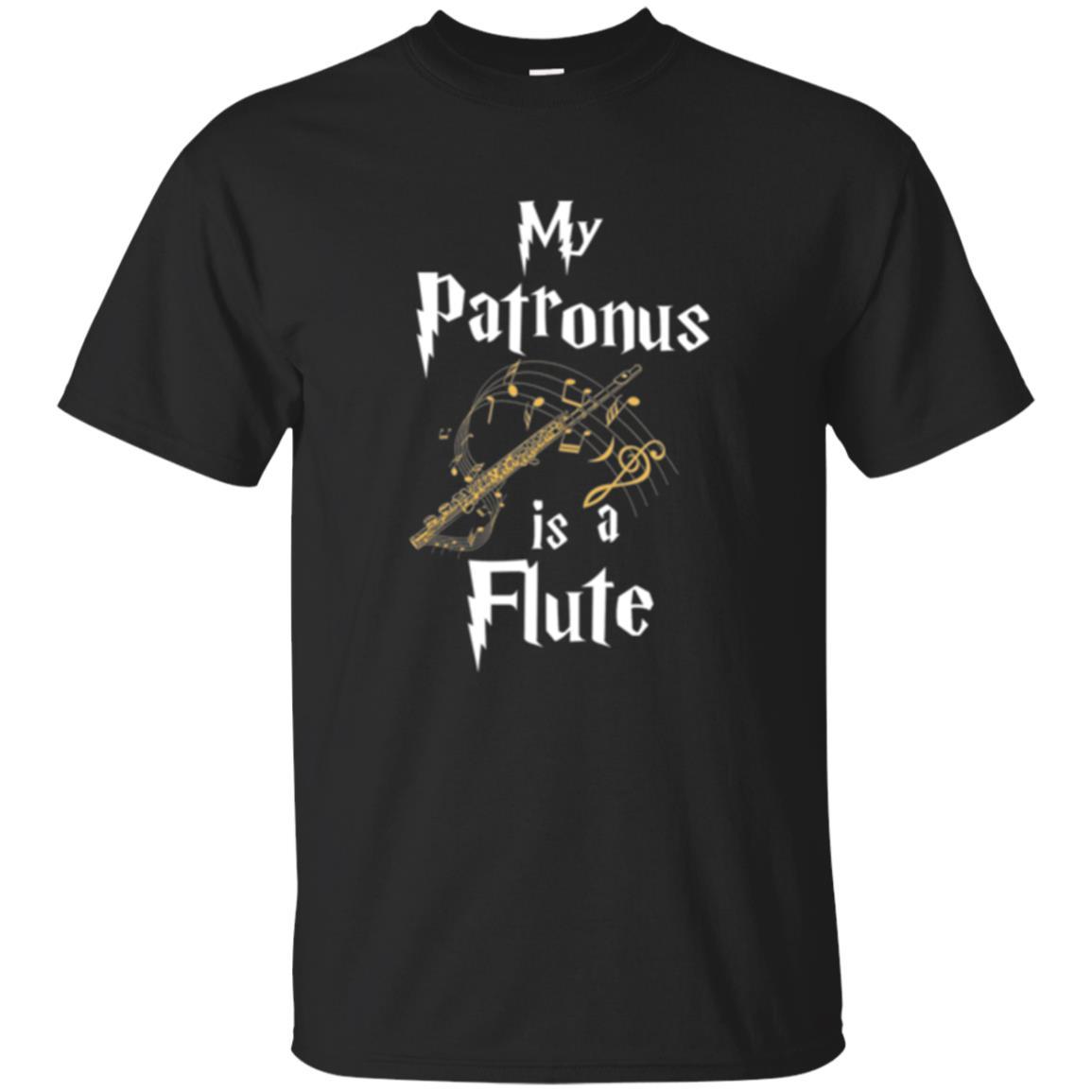 Musician T-shirt My Patronus Is A Flute Black