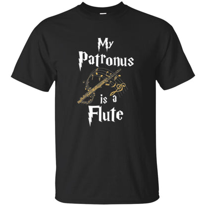 Musician T-shirt My Patronus Is A Flute Black