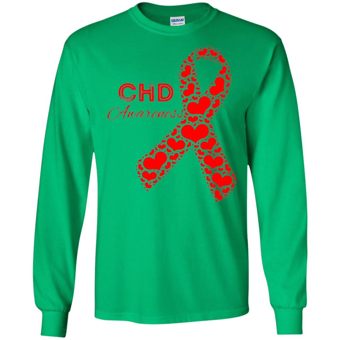 Chd Congenital Heart Defect Awareness T-shirt National Wear Red Irish Green