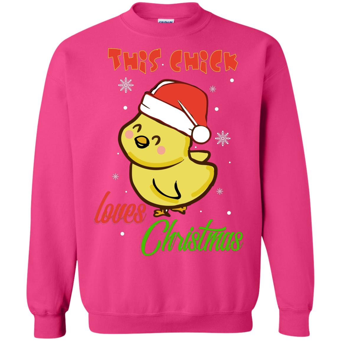 This Chicks Loves Christmas X-mas Gift Shirt Heliconia